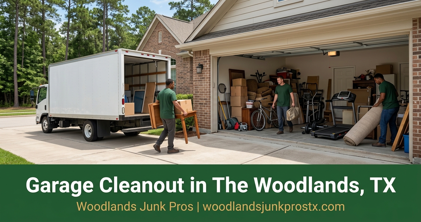 Garage Cleanout in The Woodlands TX