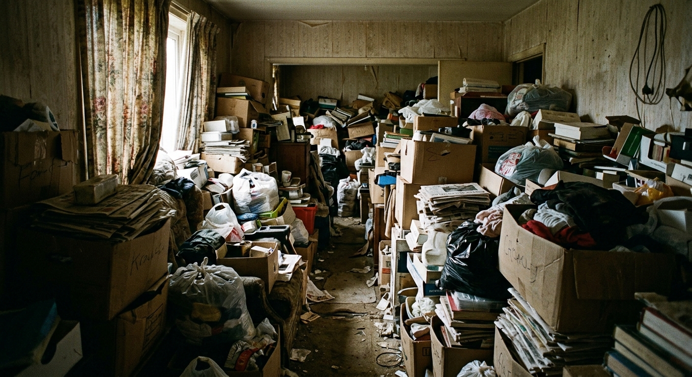 Hoarder cleanout in The Woodlands TX